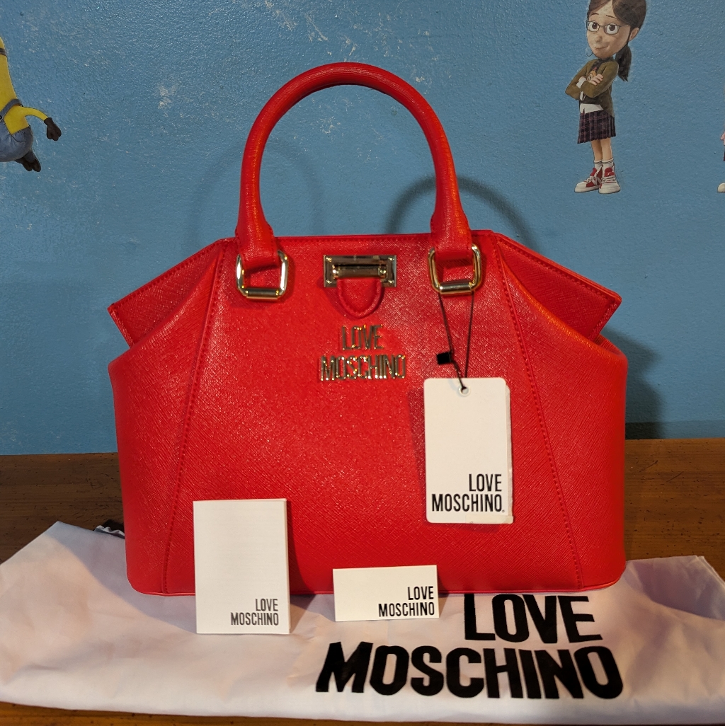 Love Moschino Faux Leather Red Purse